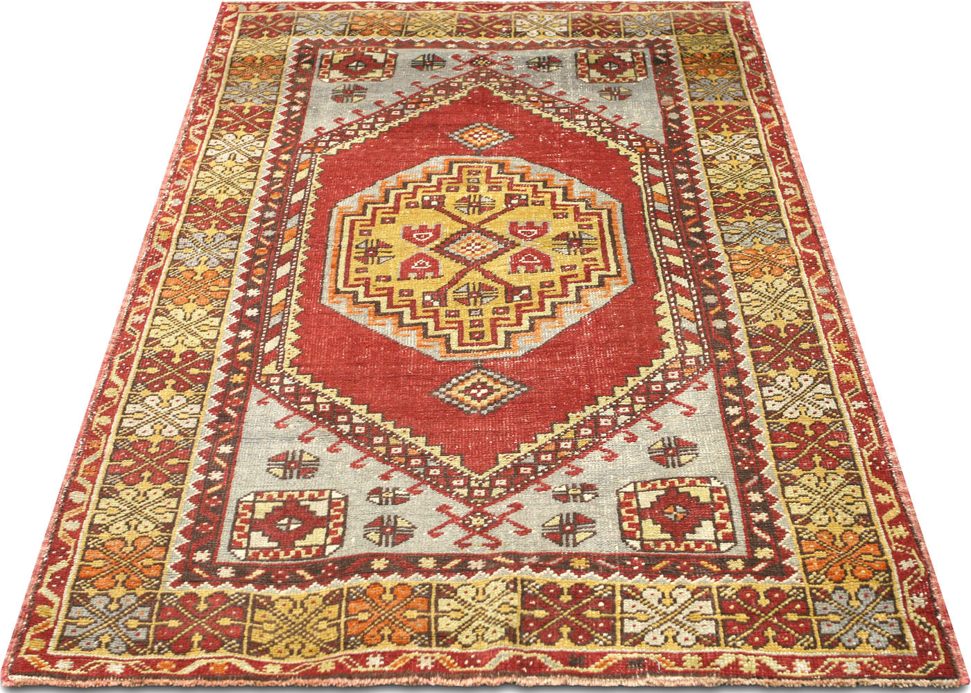 Vintage Turkish Oushak Rug - 3'9" x 5'9"