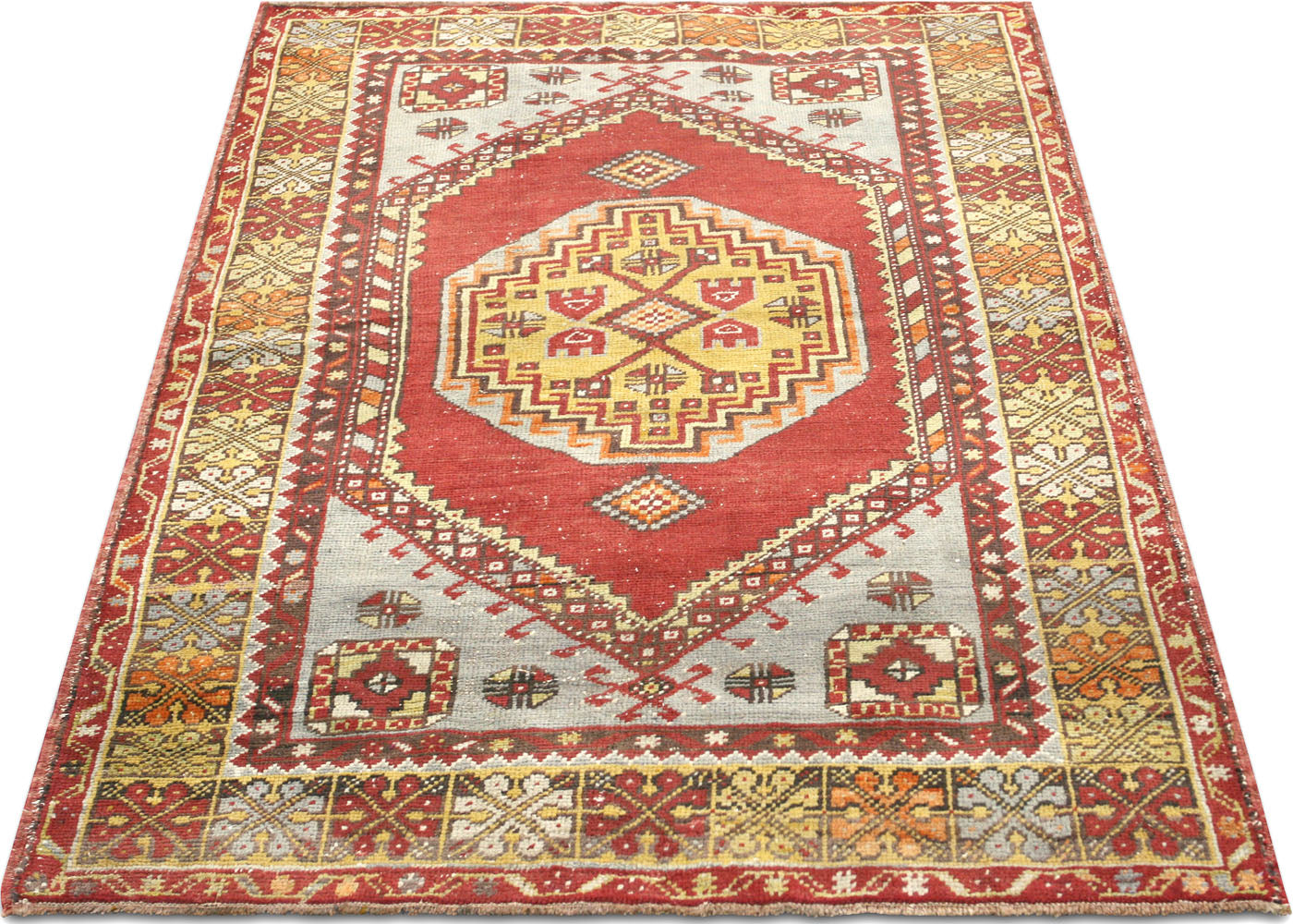 Vintage Turkish Oushak Rug - 3'9" x 5'9"