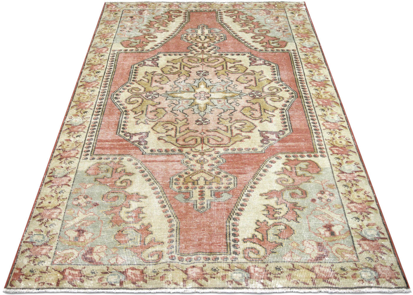 Vintage Turkish Oushak Rug - 4'5" x 7'3"