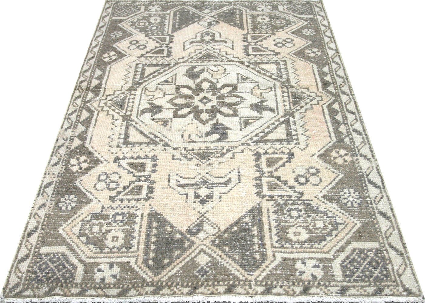 Vintage Turkish Oushak Rug - 3'7" x 5'8"