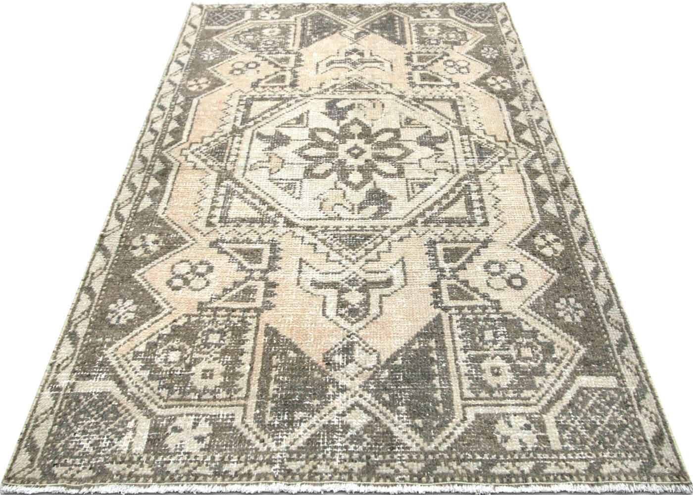 Vintage Turkish Oushak Rug - 3'7" x 5'8"