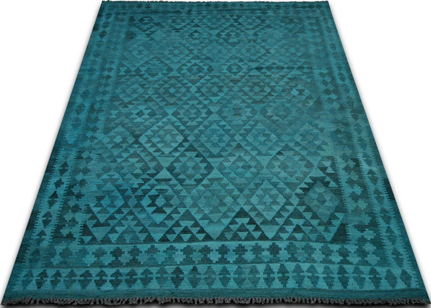 Vintage Afghan Maimana Kilim - 5'6" x 7'11"