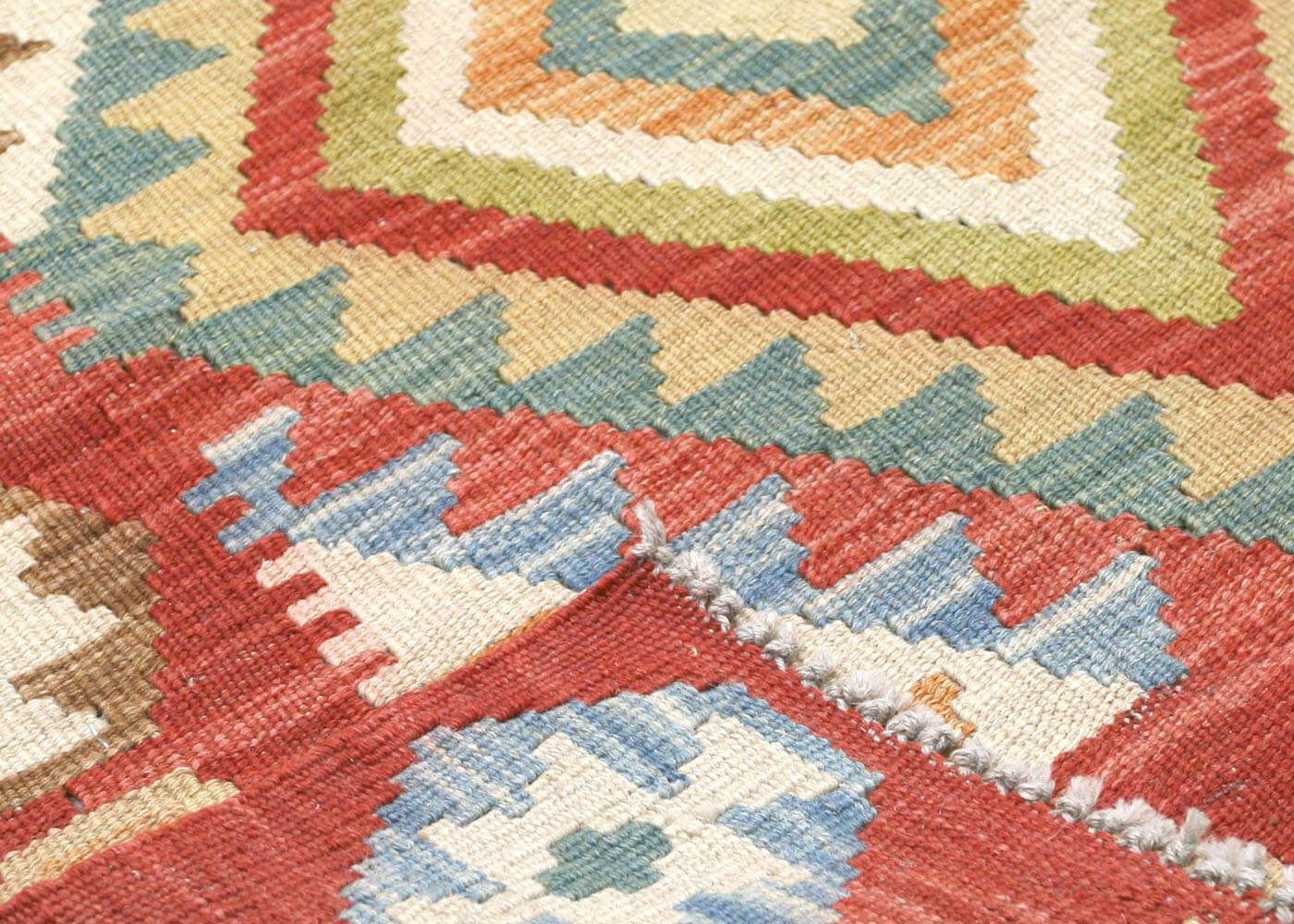 Vintage Afghan Maimana Kilim Runner - 2'6" x 11'3"