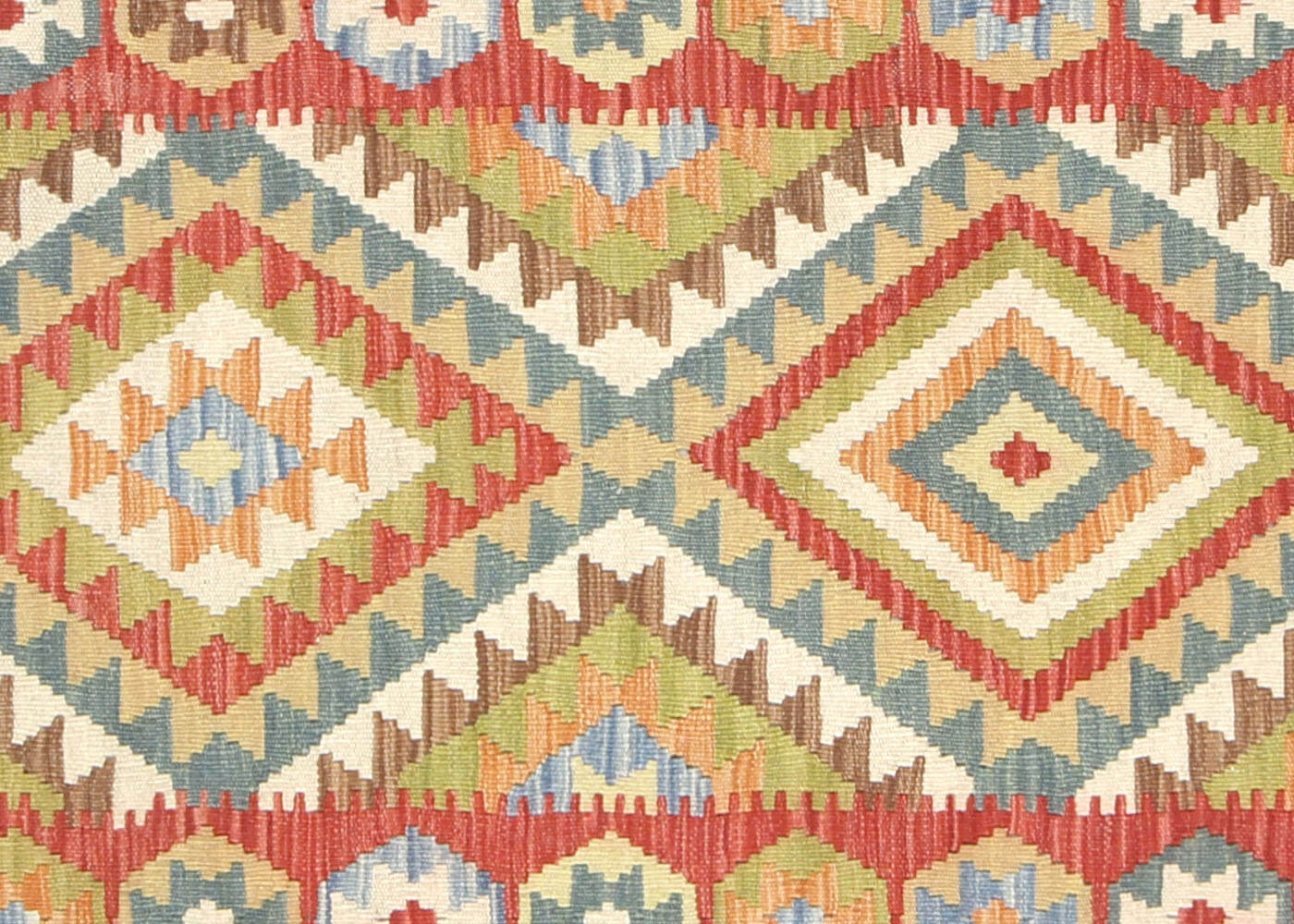 Vintage Afghan Maimana Kilim Runner - 2'6" x 11'3"