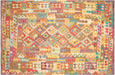 Recently Woven Afghan Maimana Kilim - 6'5" x 9'9"