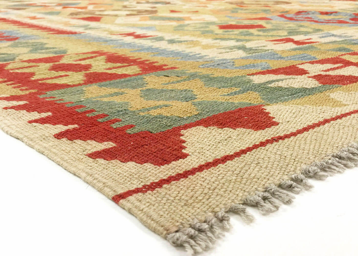 Vintage Afghan Maimana Kilim - 5'10" x 7'11"