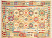 Recently Woven Afghan Maimana Kilim - 5'10" x 7'11"