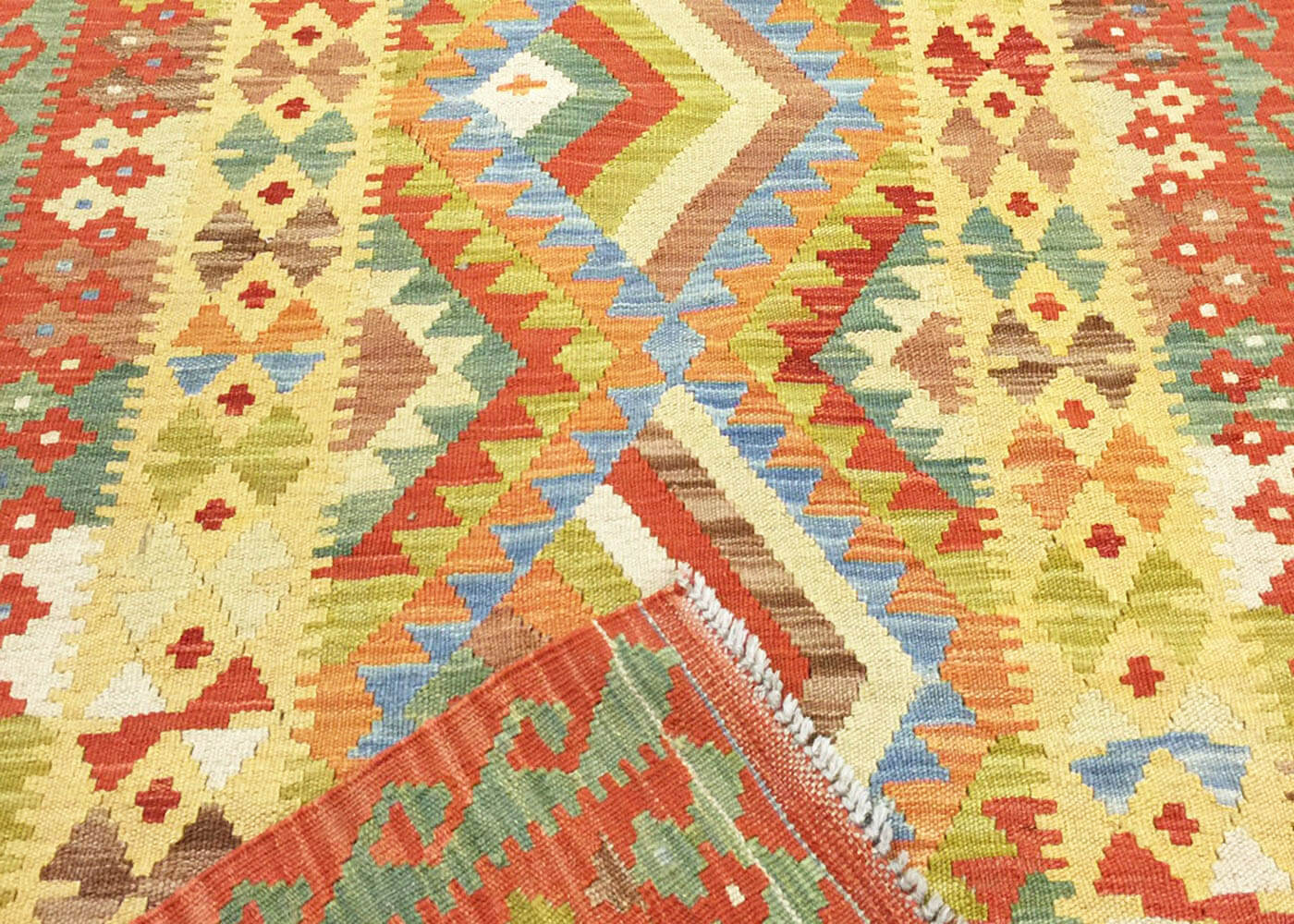 Vintage Afghan Maimana Kilim - 3'4" x 5'9"