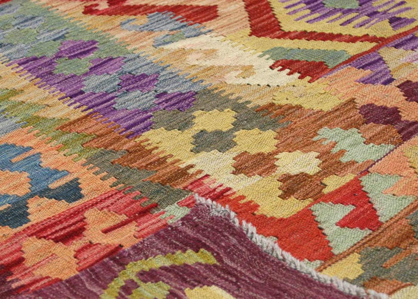 Vintage Afghan Maimana Kilim - 6'10" x 9'6"