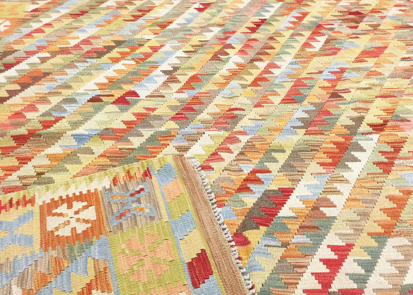 Vintage Afghan Maimana Kilim - 6' x 7'9"