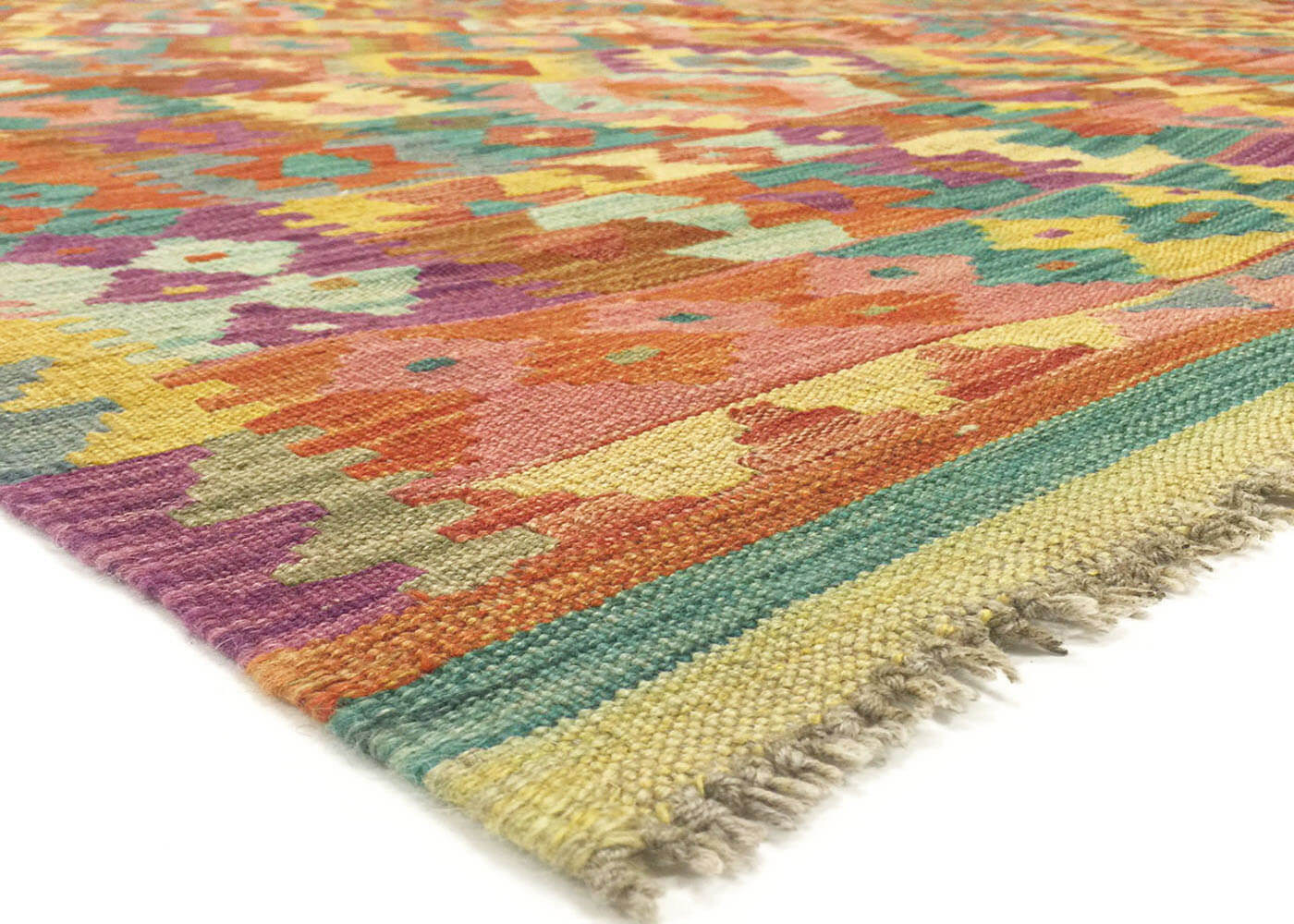 Vintage Afghan Maimana Kilim - 6'10" x 9'5"