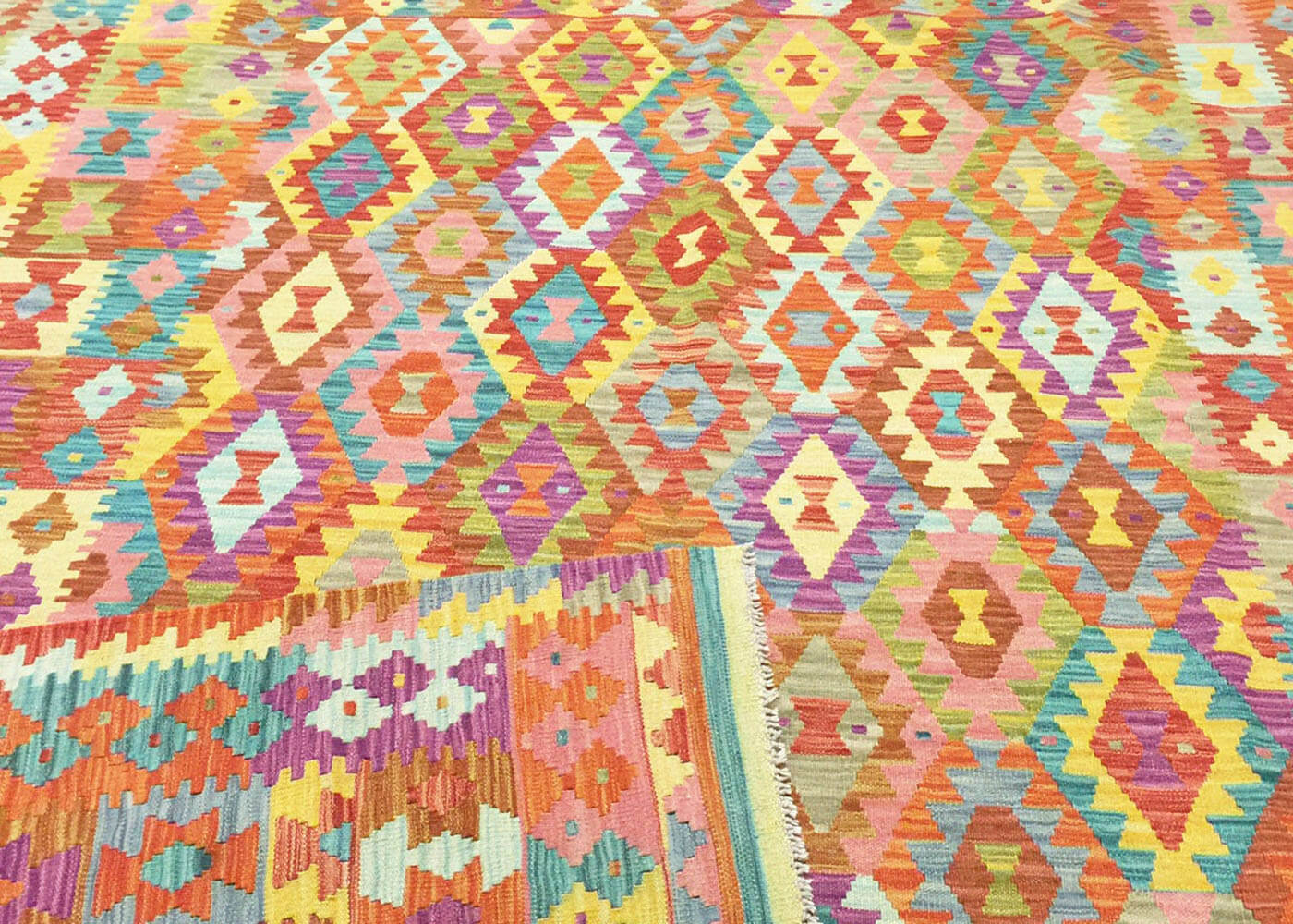 Vintage Afghan Maimana Kilim - 6'10" x 9'5"