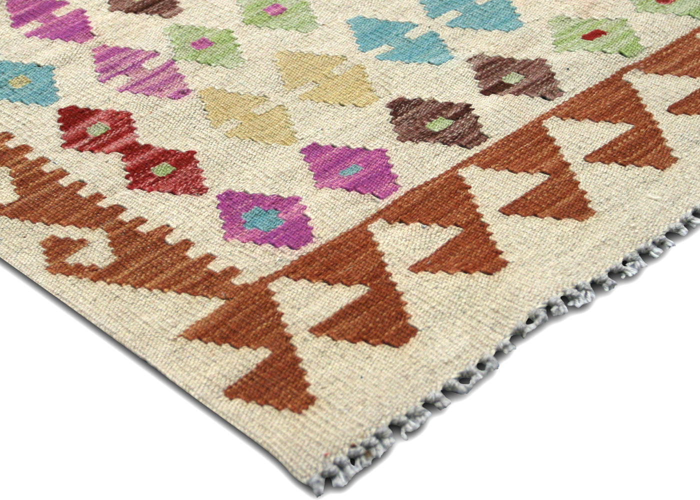 Vintage Afghan Maimana Kilim - 6'7" x 9'8"