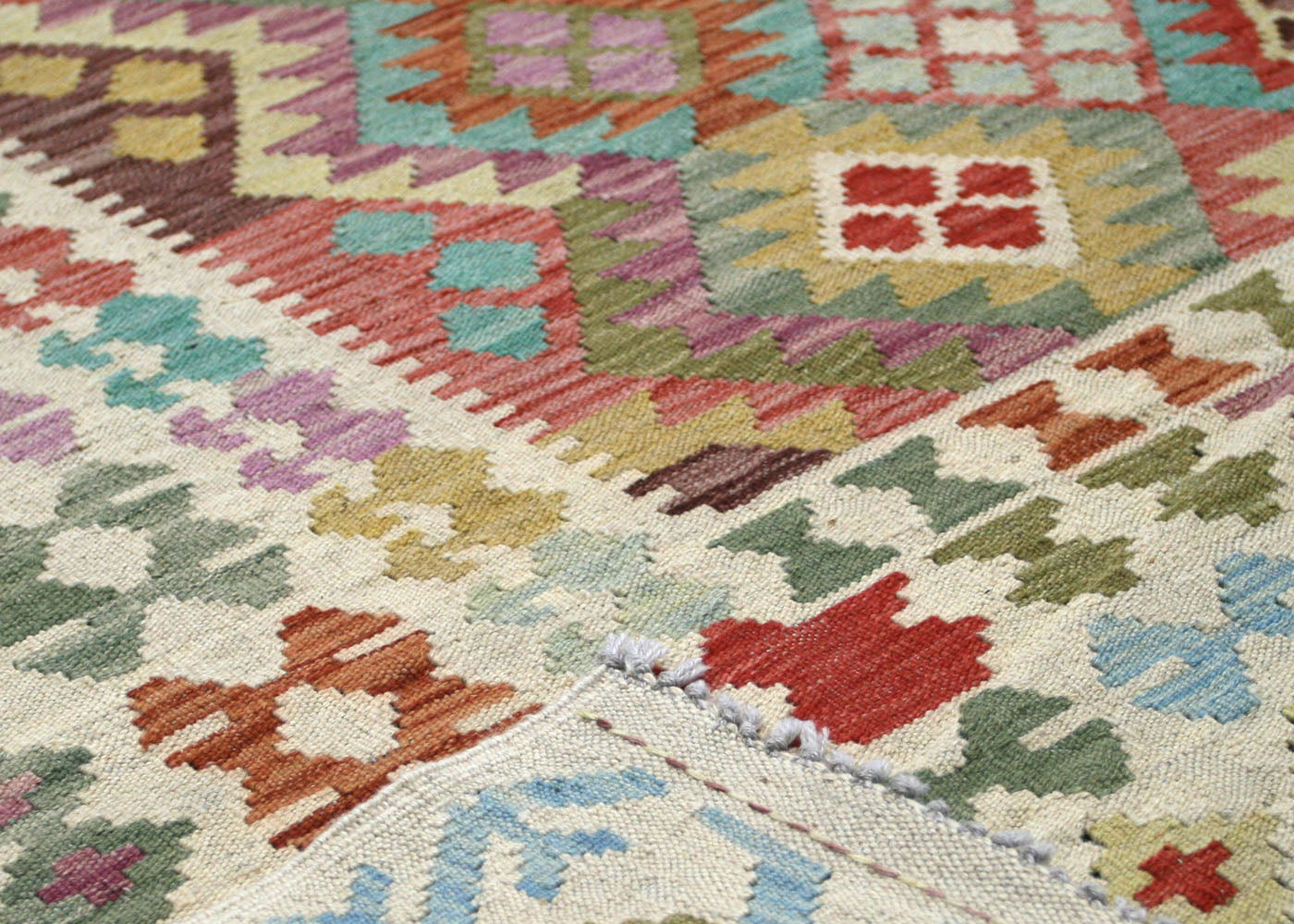 Vintage Afghan Maimana Kilim - 6'9" x 9'7"