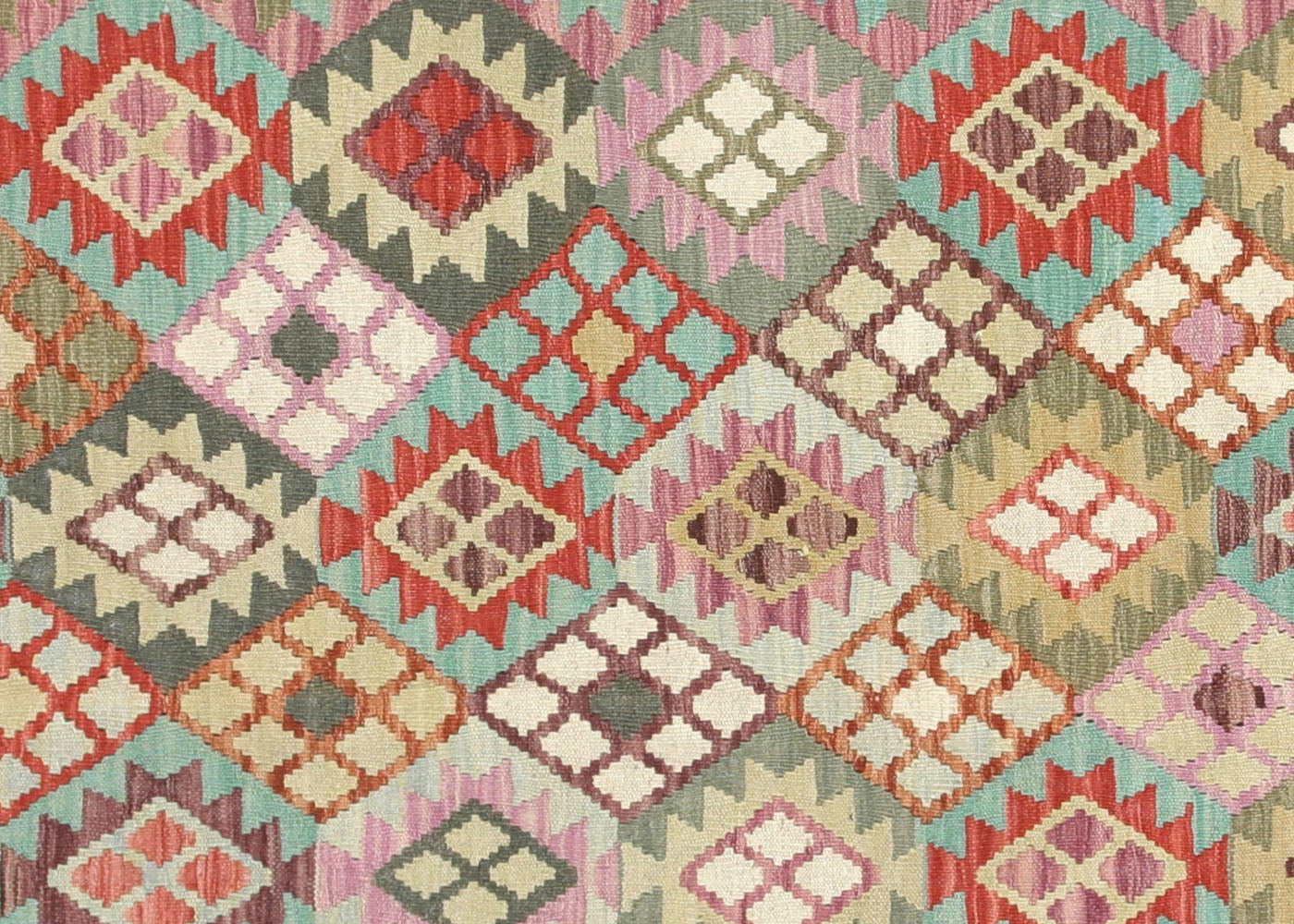 Vintage Afghan Maimana Kilim - 6'9" x 9'7"