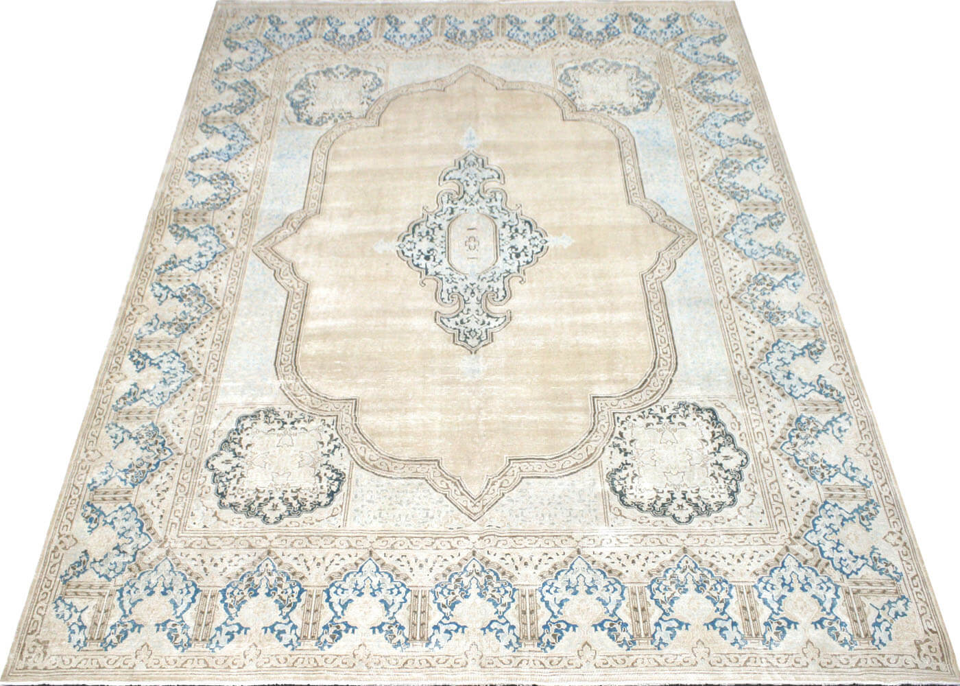 Vintage Persian Kerman Rug - 10'4" x 13'1"