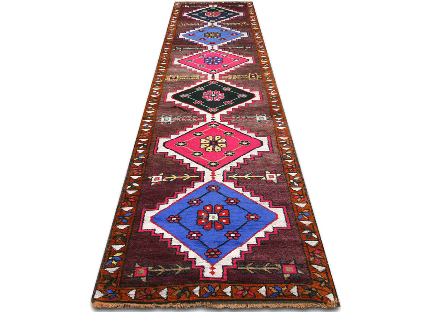 Vintage Turkish Oushak Runner - 3' x 11'7"