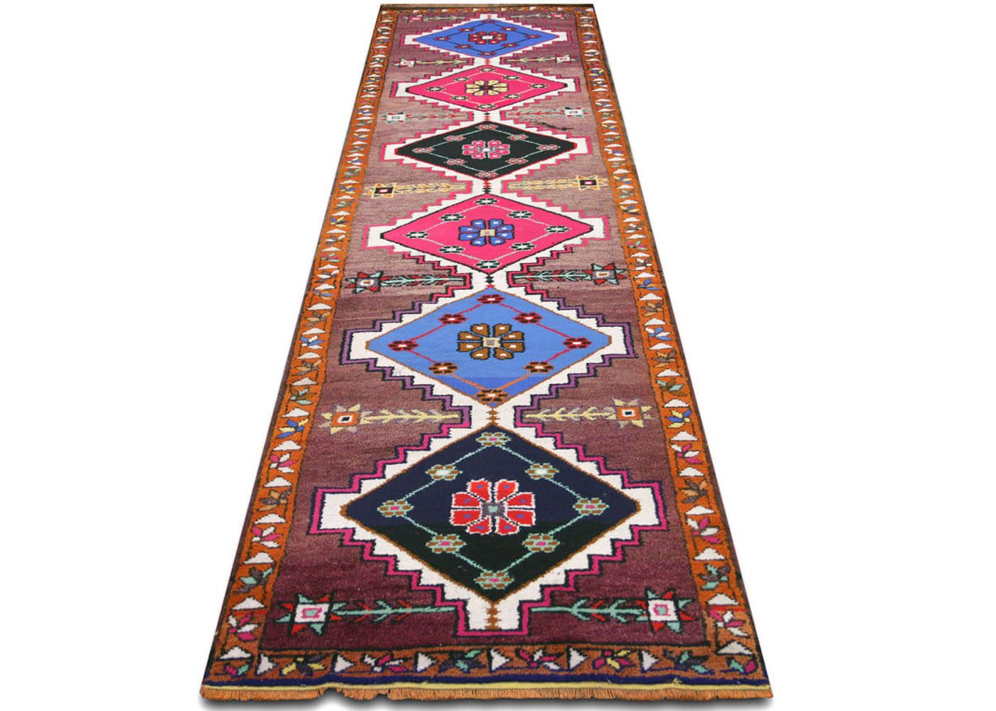 Vintage Turkish Oushak Runner - 3' x 11'7"