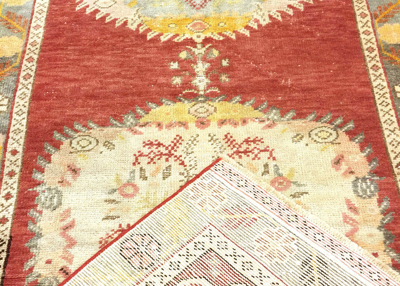 Vintage Turkish Oushak Runner - 3'2" x 12'7"