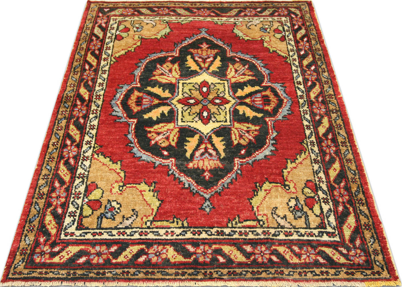 Vintage Turkish Oushak Rug - 3'9" x 5'5"