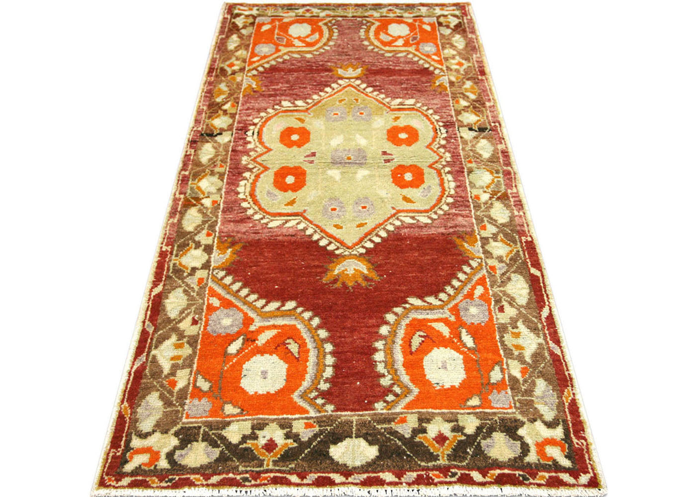 Vintage Turkish Oushak Rug - 2'11" x 5'10"