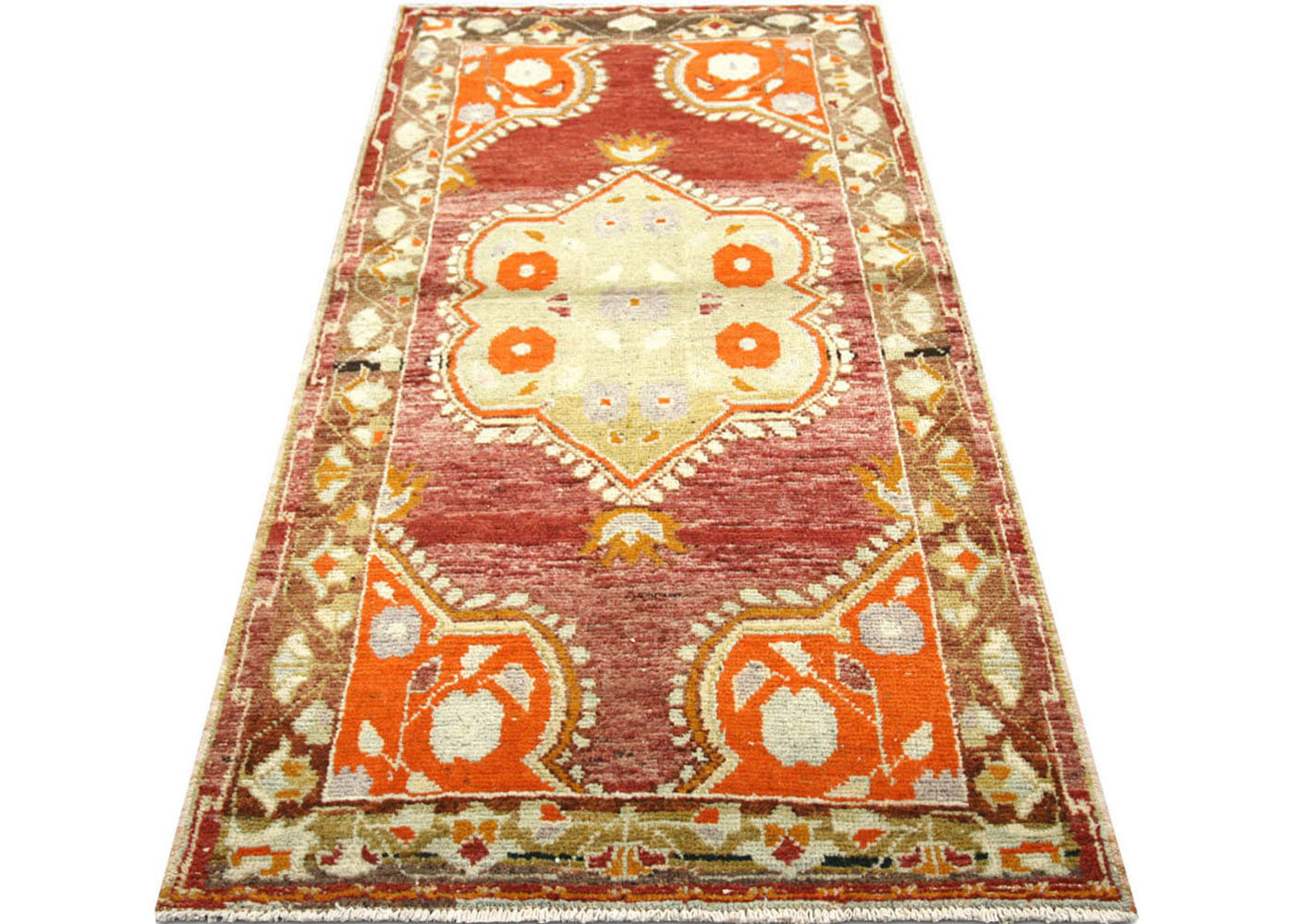 Vintage Turkish Oushak Rug - 2'11" x 5'10"