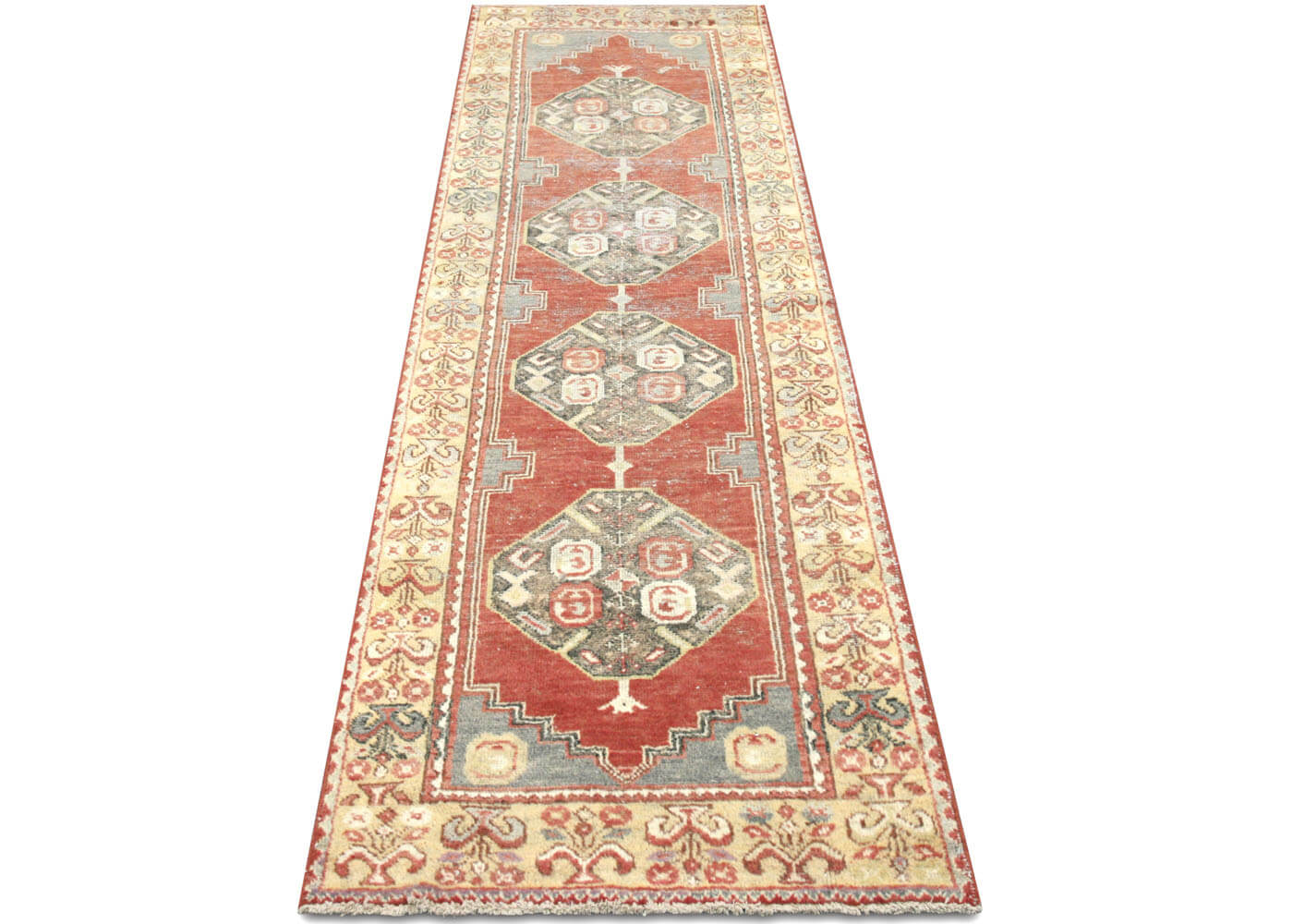 Vintage Turkish Oushak Runner - 2'11" x 9'8"