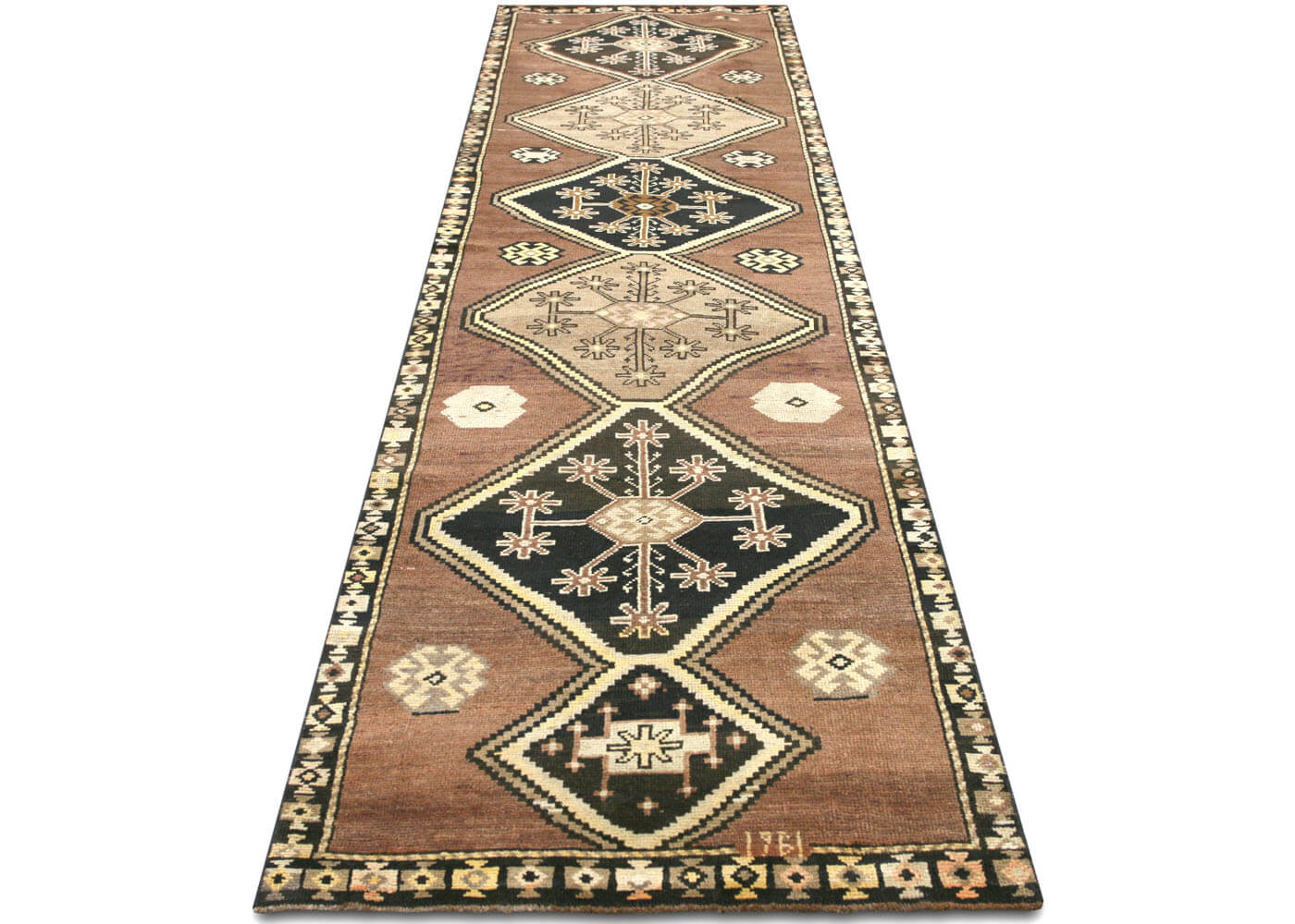 Vintage Turkish Oushak Runner - 3'7" x 12'10"