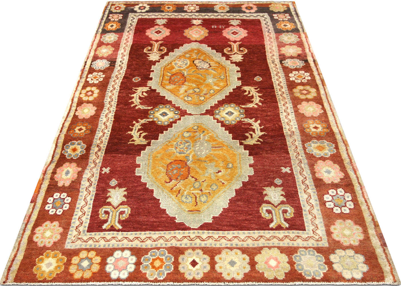 Vintage Turkish Oushak Rug - 5'1" x 9'6"