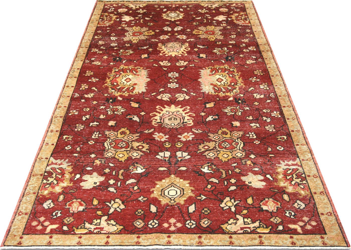 Vintage Turkish Oushak Rug - 4'10" x 8'3"