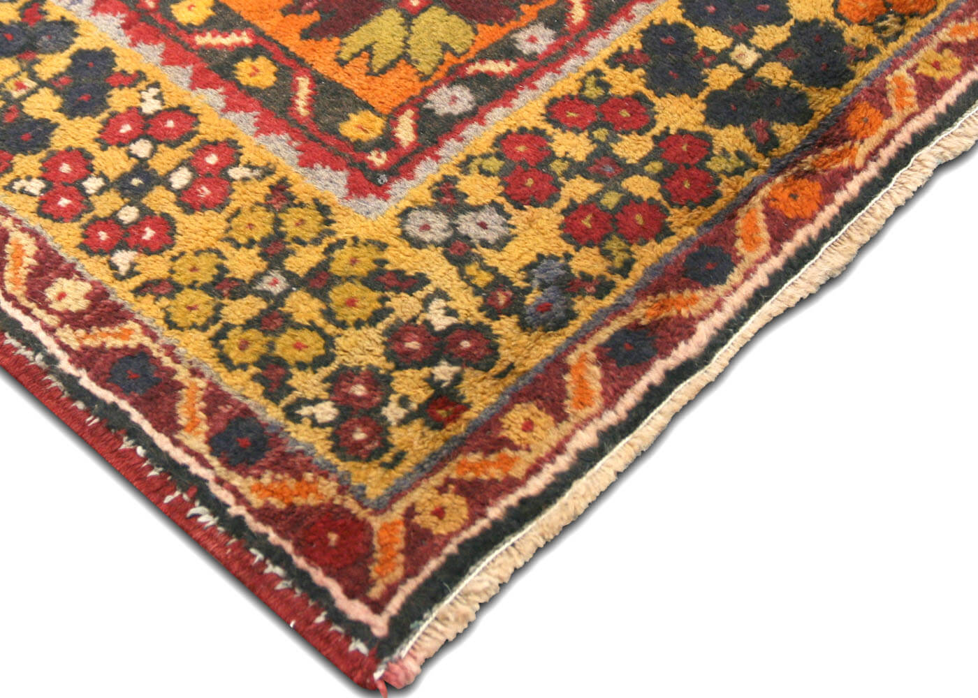 Vintage Turkish Oushak Rug - 3'9" x 5'11"