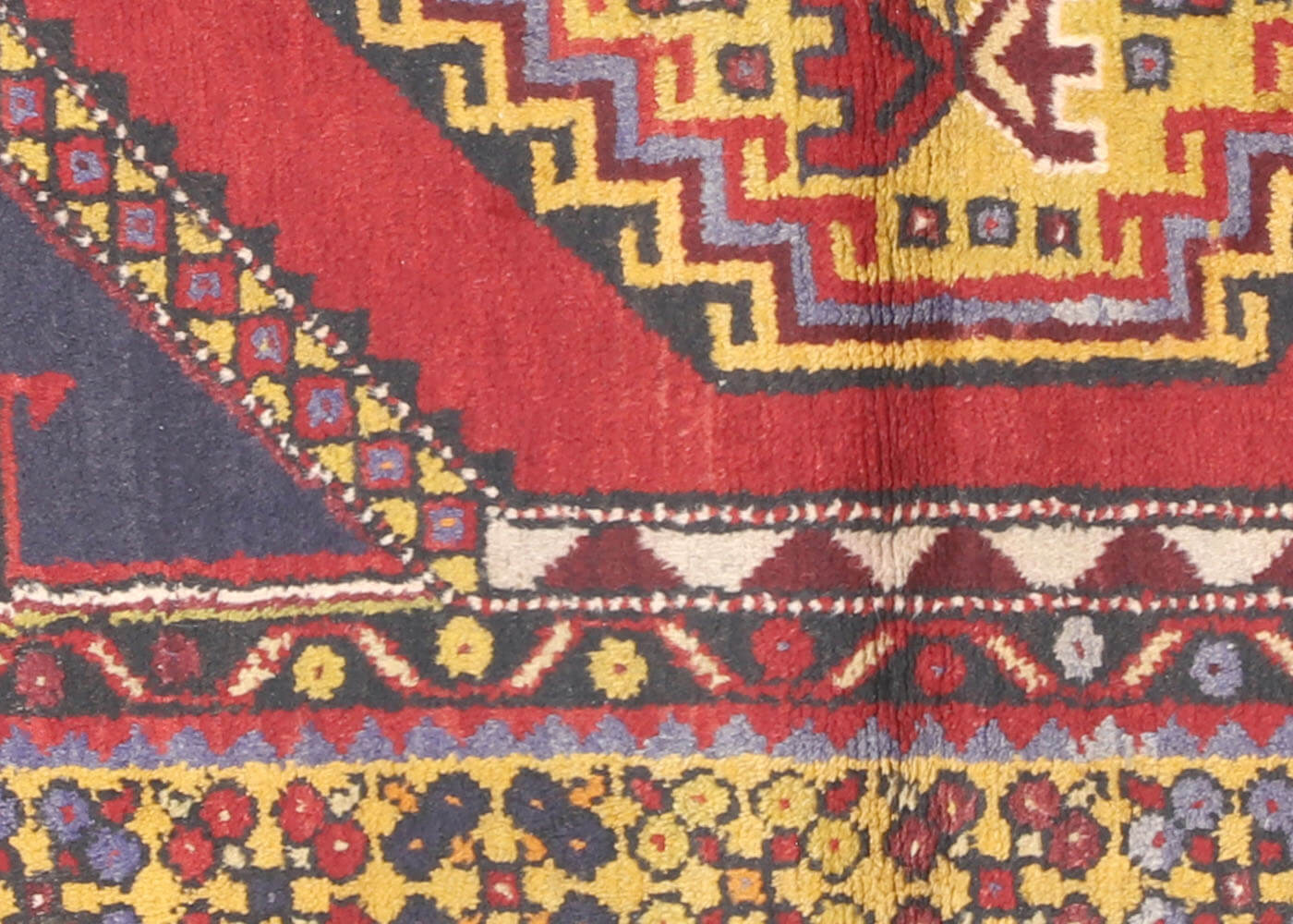 Vintage Turkish Oushak Rug - 3'9" x 5'11"