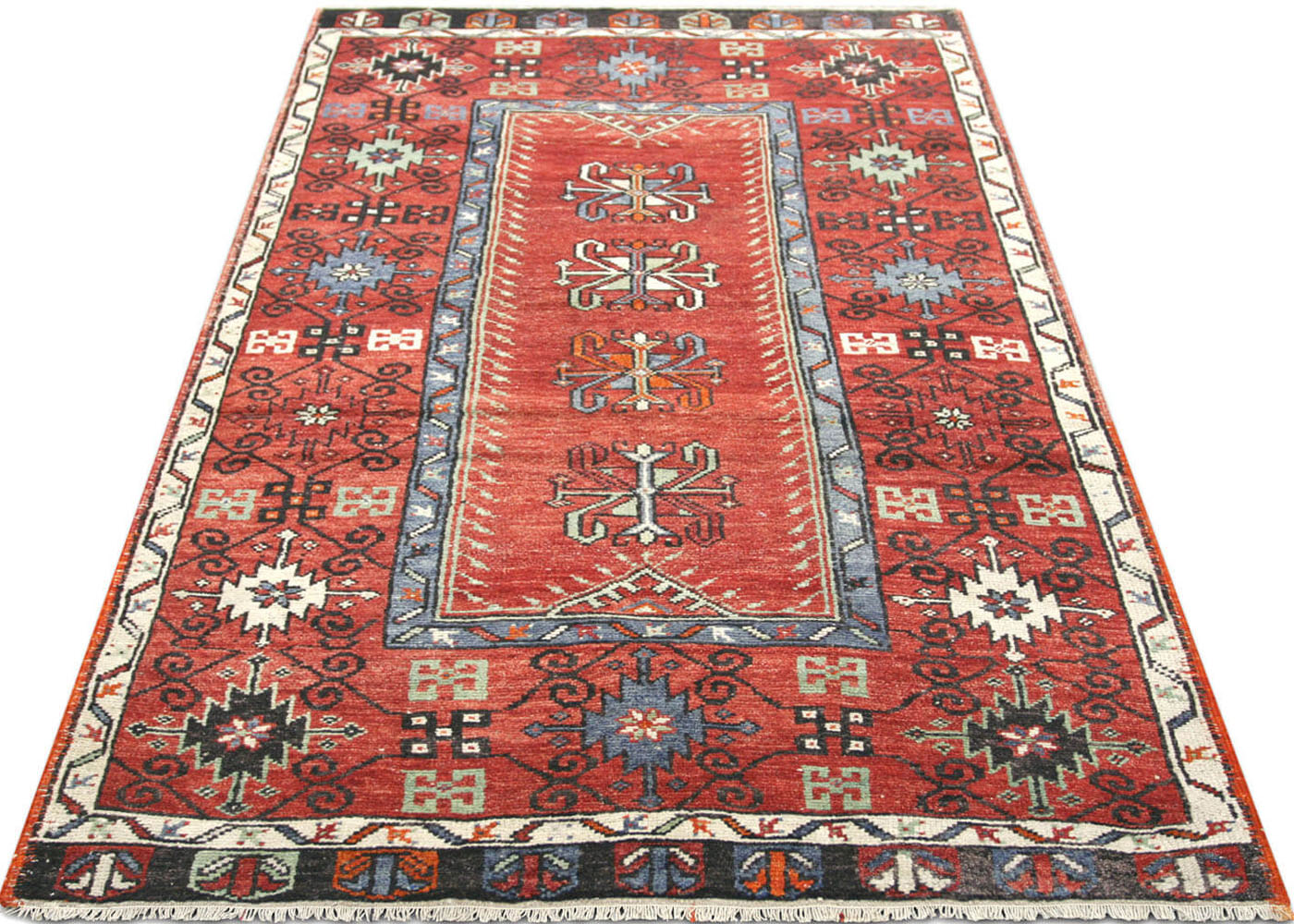 Vintage Turkish Oushak Rug - 3'10" x 7'