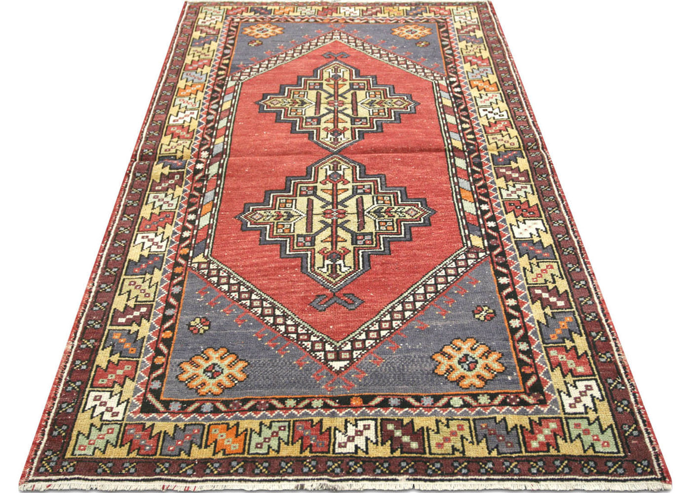 Vintage Turkish Oushak Rug - 3'8" x 6'4"