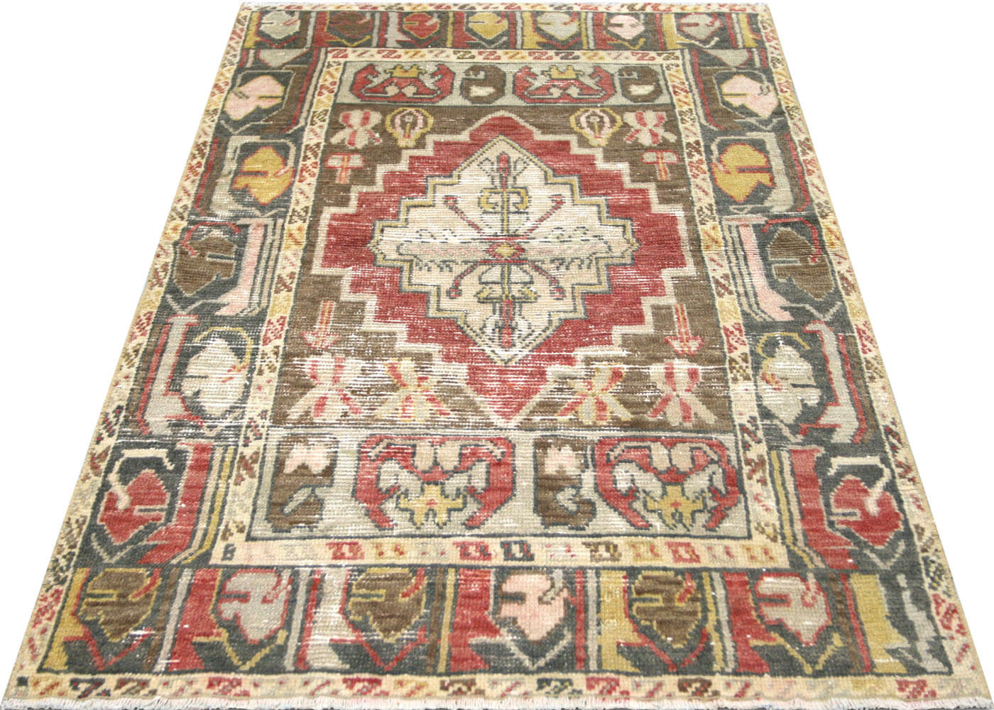 Vintage Turkish Oushak Rug - 2'11" x 4'8"