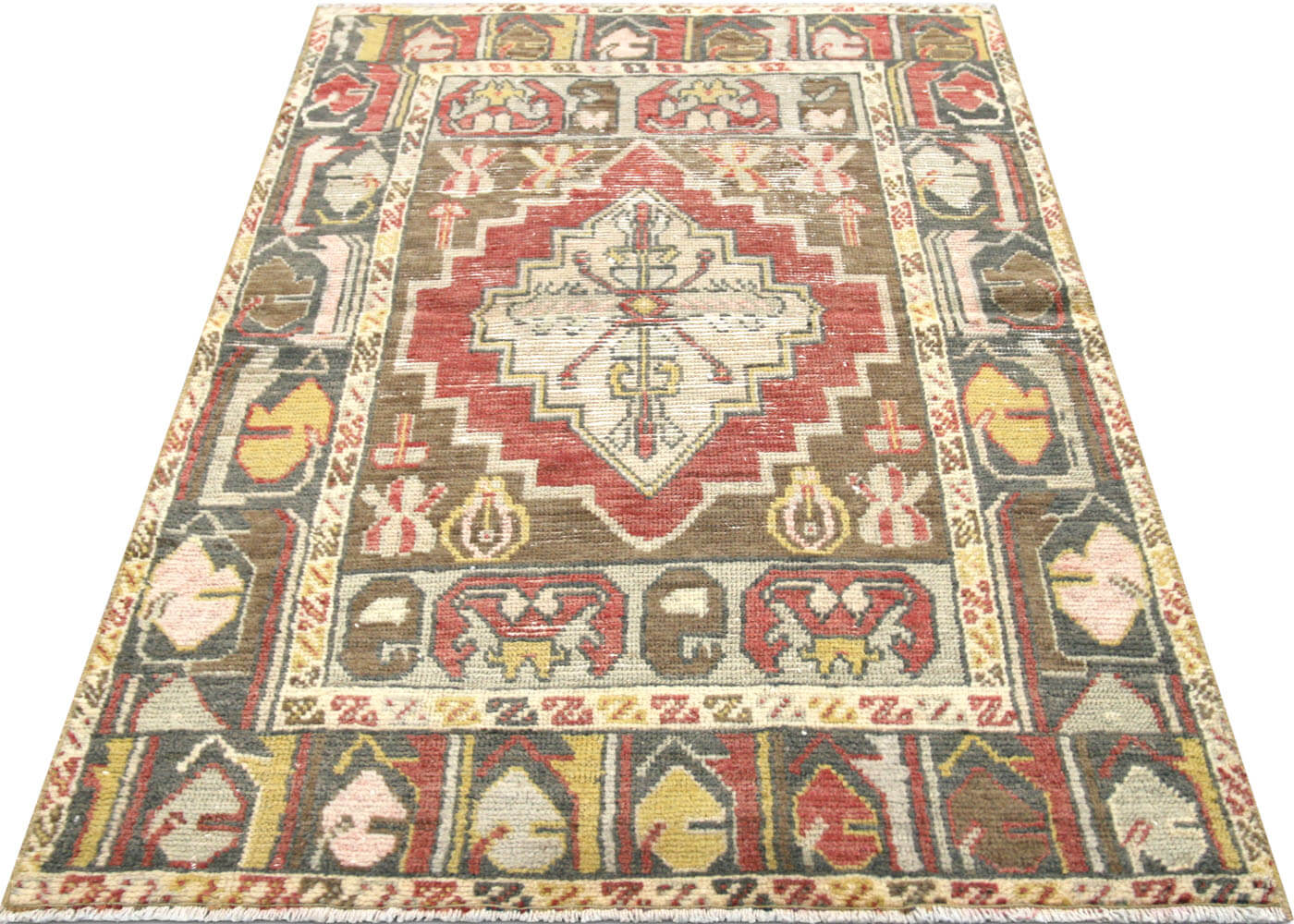 Vintage Turkish Oushak Rug - 2'11" x 4'8"