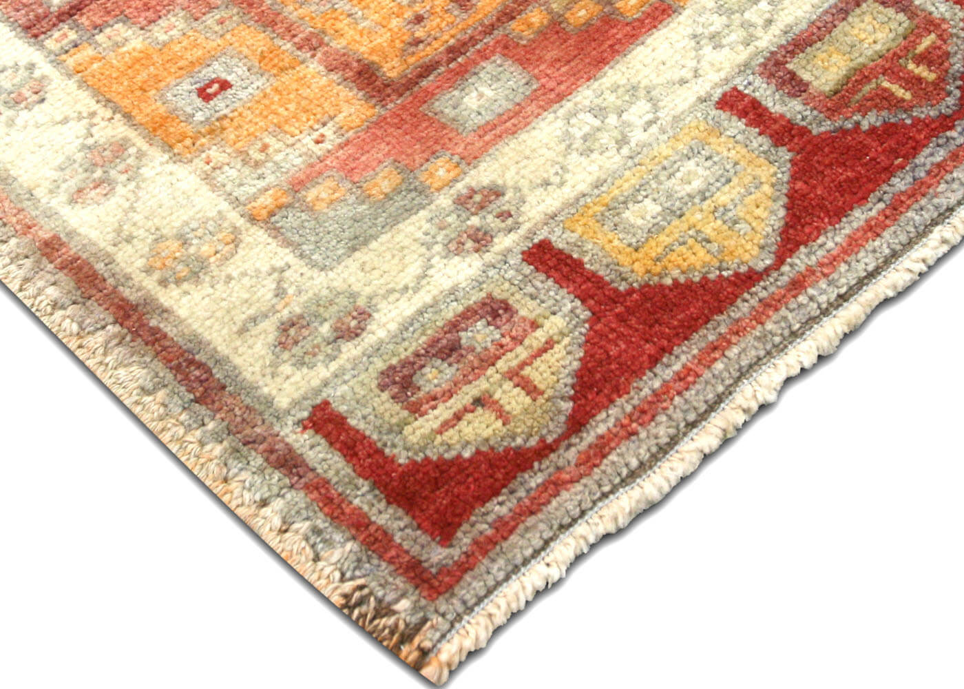 Vintage Turkish Oushak Rug - 4'10" x 8'