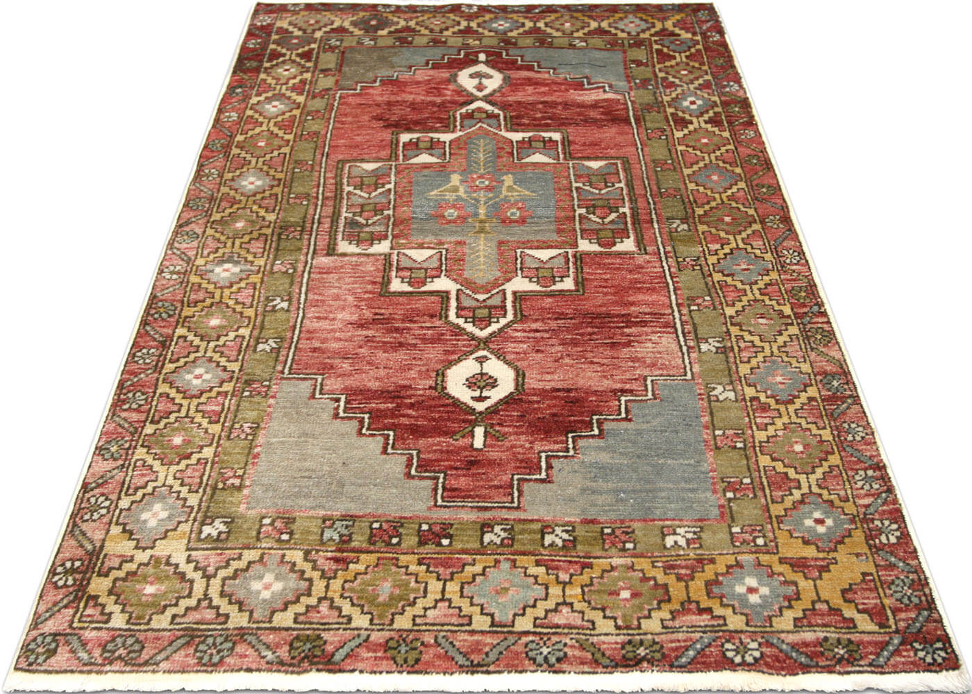 Vintage Turkish Oushak Rug - 3'2" x 5'5"