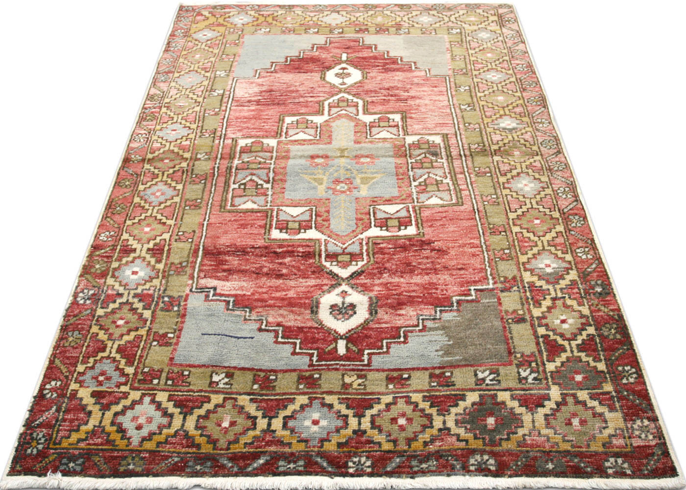 Vintage Turkish Oushak Rug - 3'2" x 5'5"