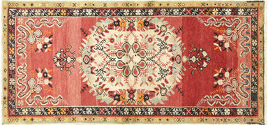 Vintage Turkish Oushak Rug -2'7" x 5'5"