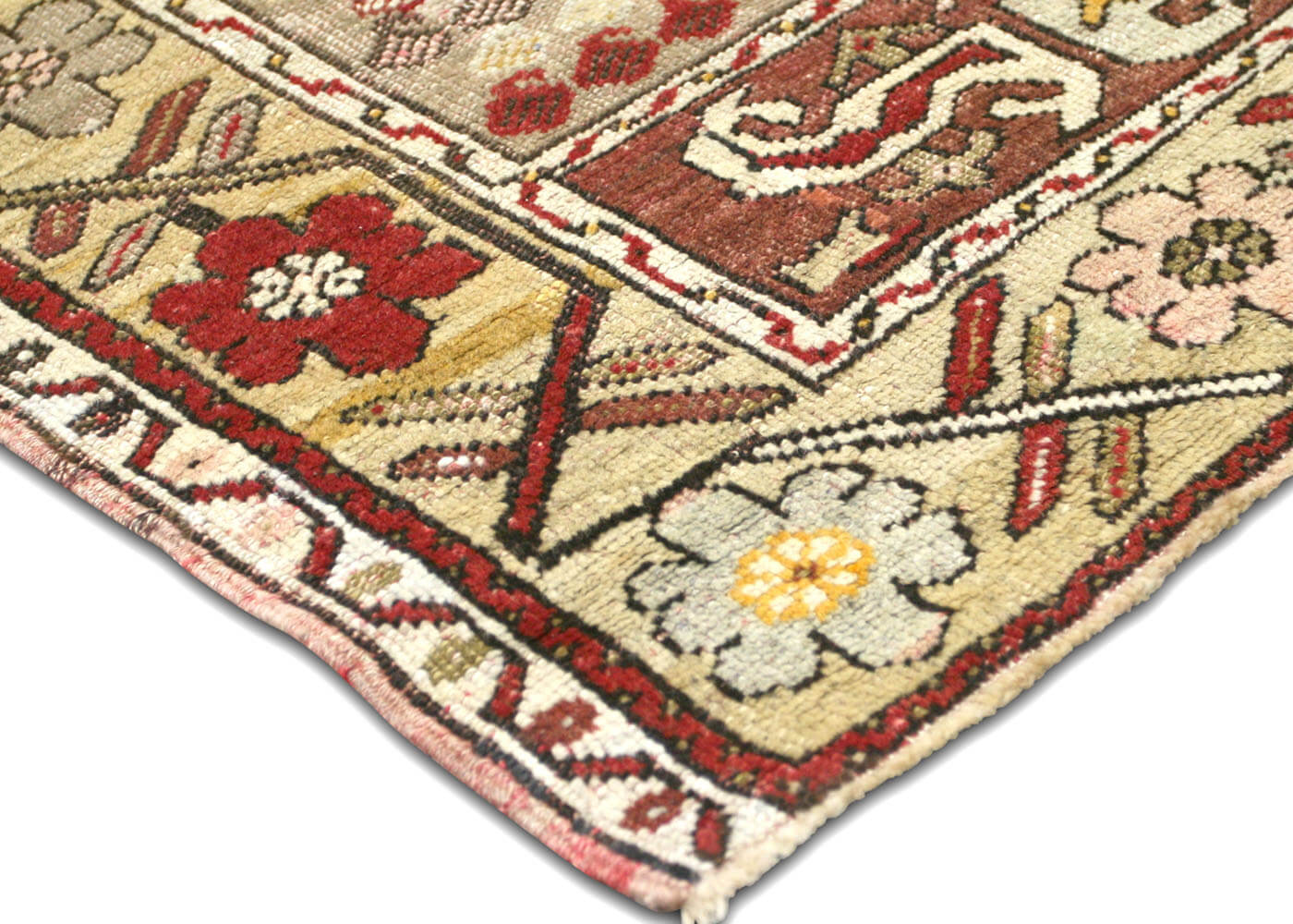 Vintage Turkish Oushak Runner - 3' x 8'7"