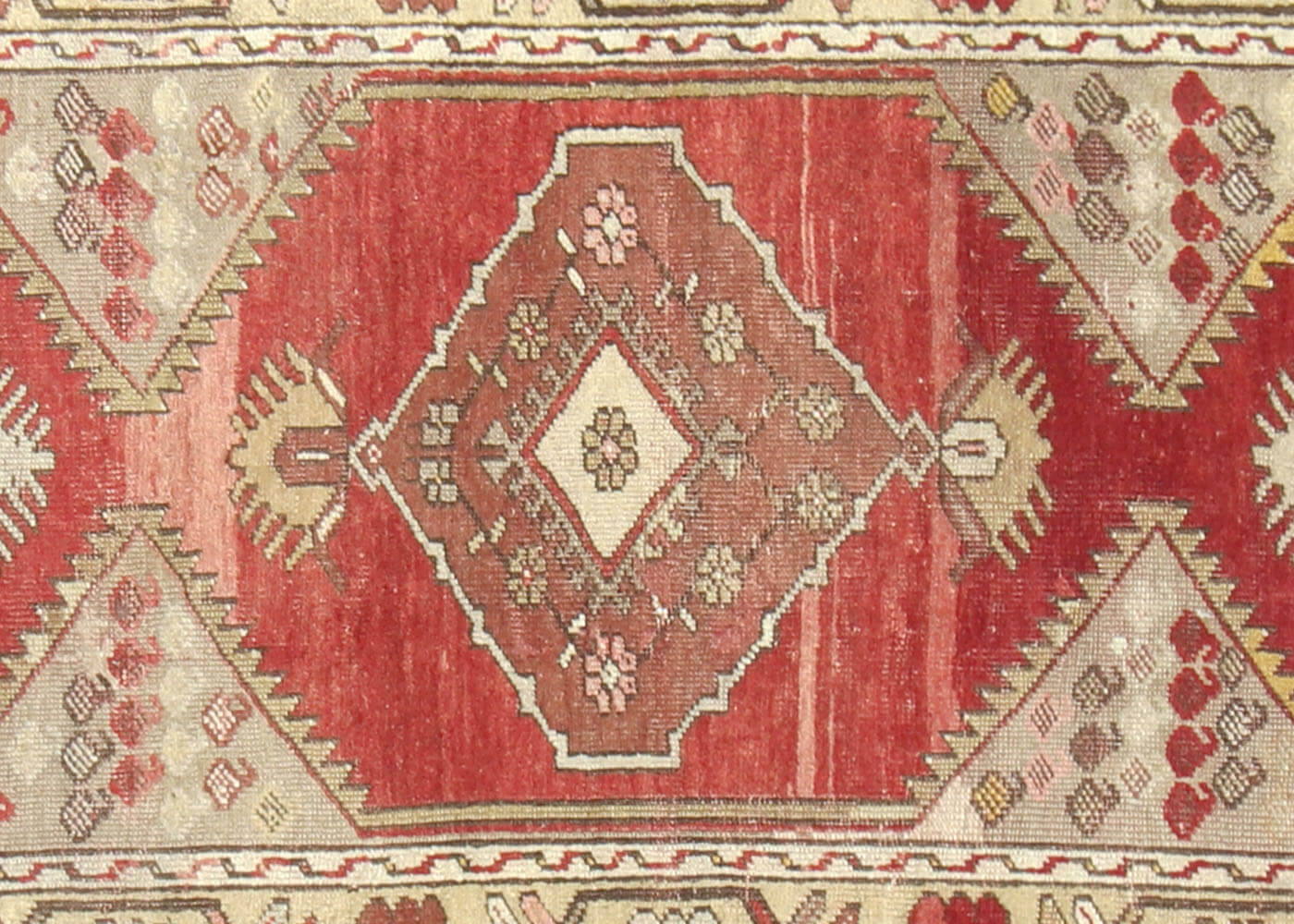 Vintage Turkish Oushak Runner - 3' x 8'7"