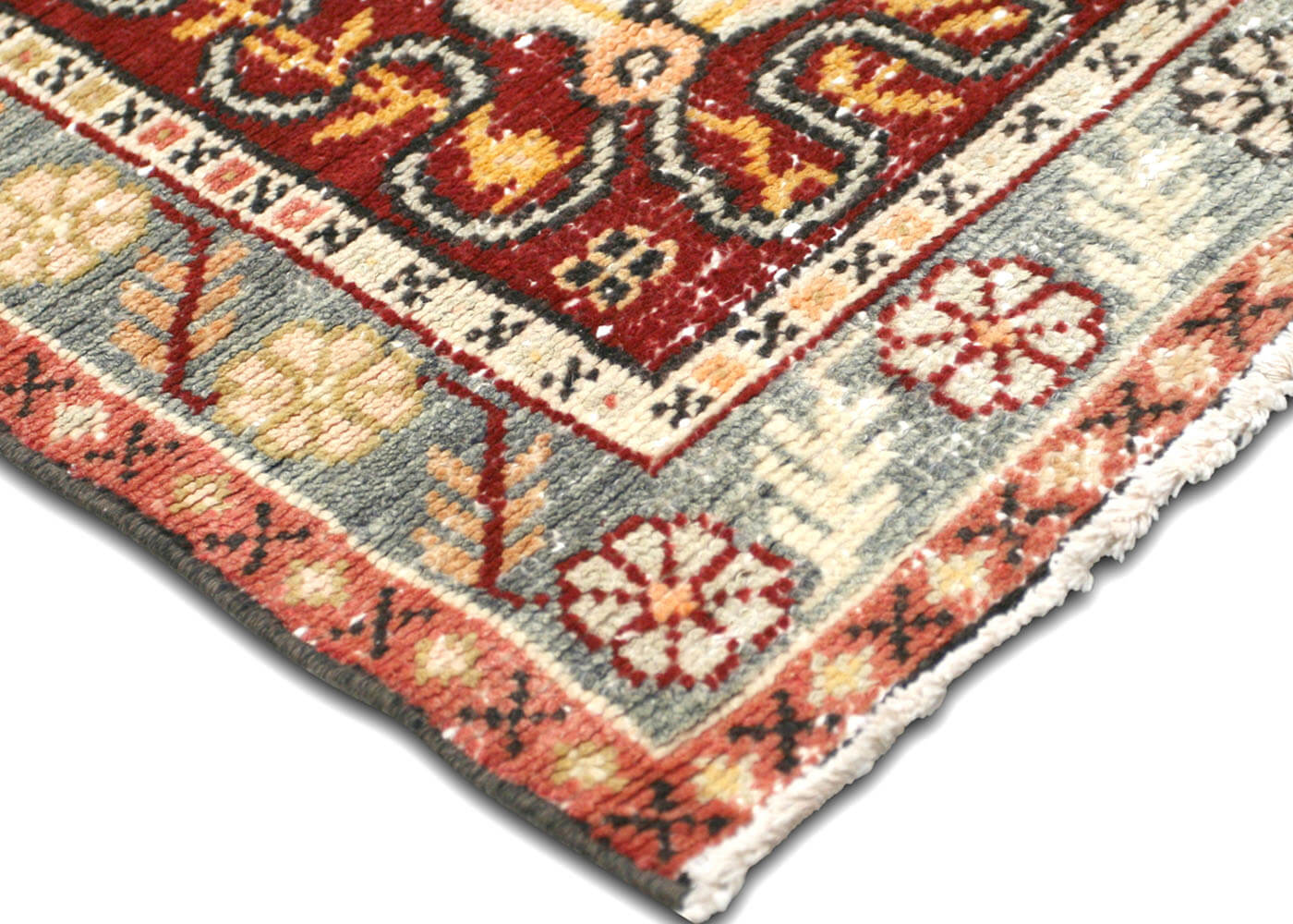 Vintage Turkish Oushak Runner - 3' x 12'6"