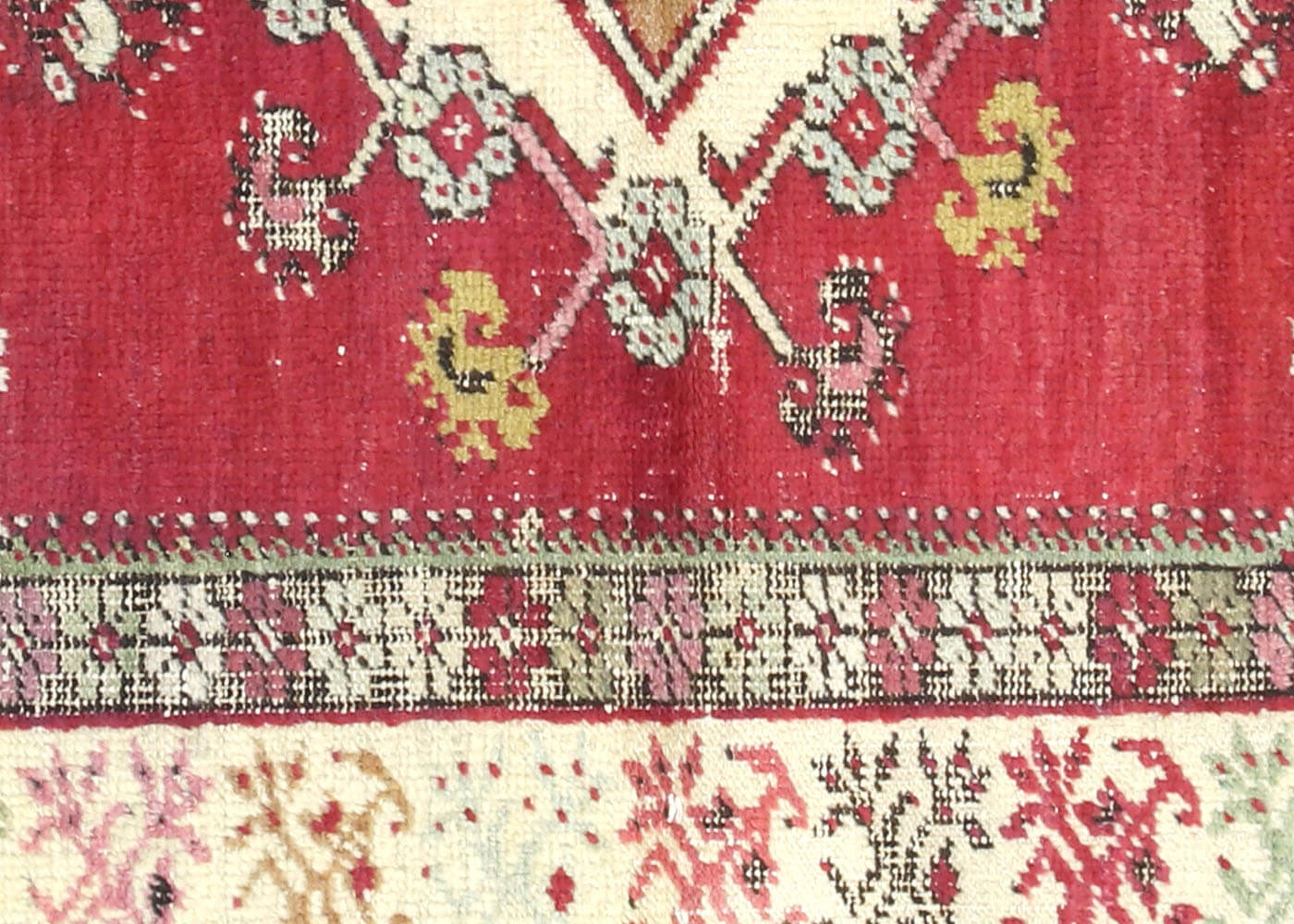 Vintage Turkish Oushak Rug - 3'8" x 6'10"