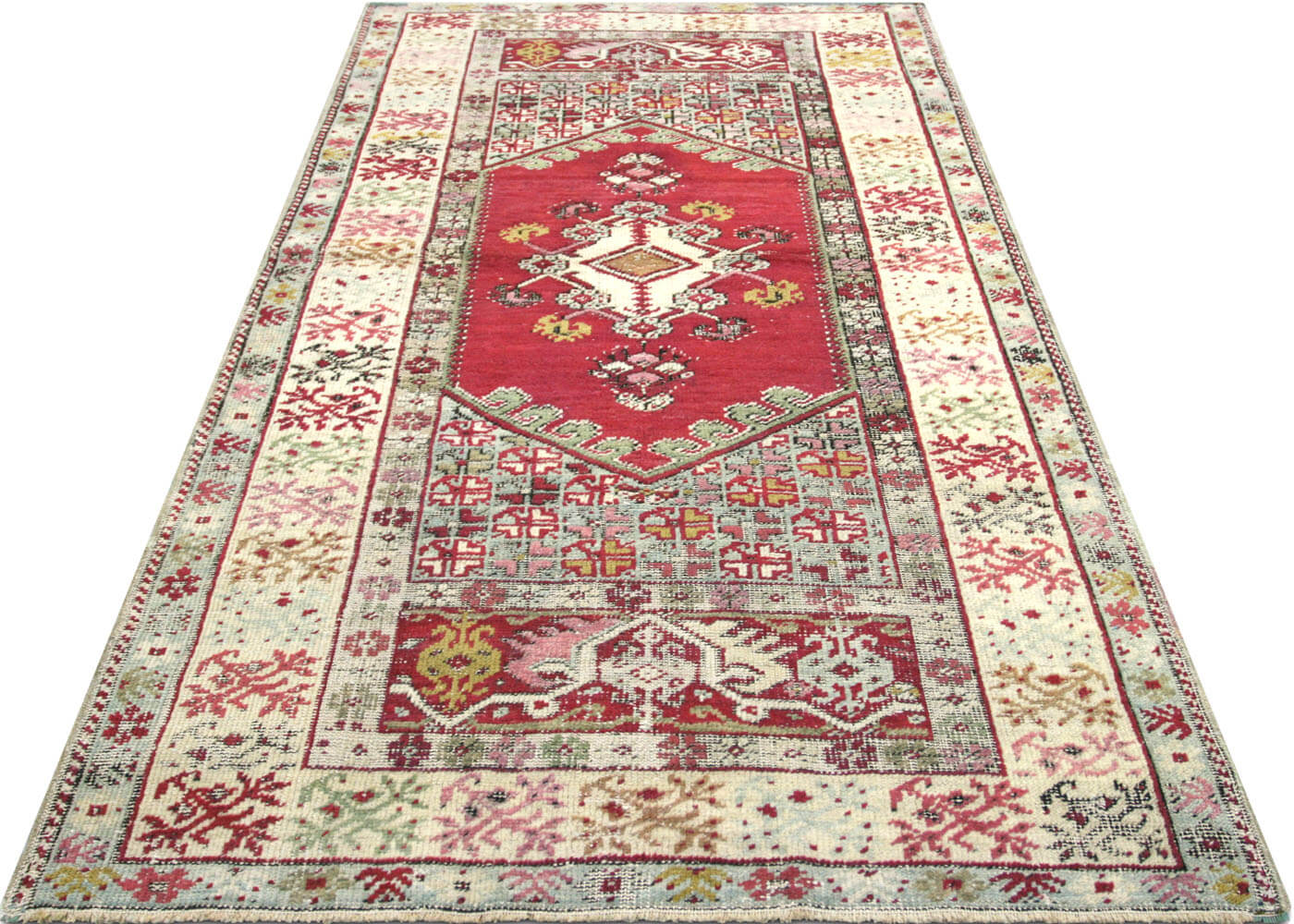 Vintage Turkish Oushak Rug - 3'8" x 6'10"