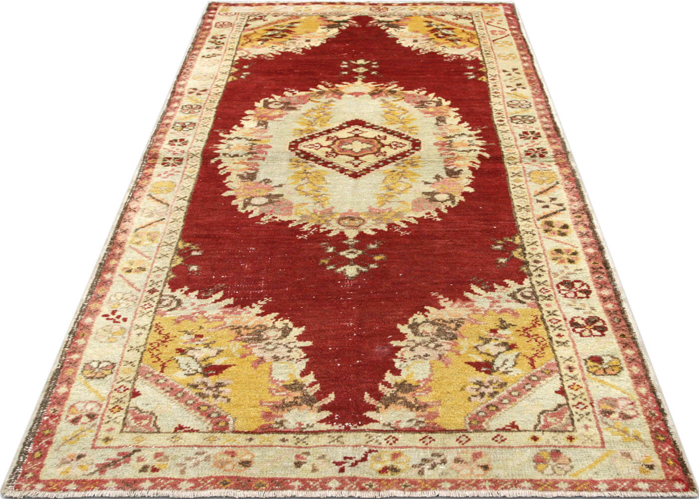 Vintage Turkish Oushak Rug - 3'2" x 6'1"