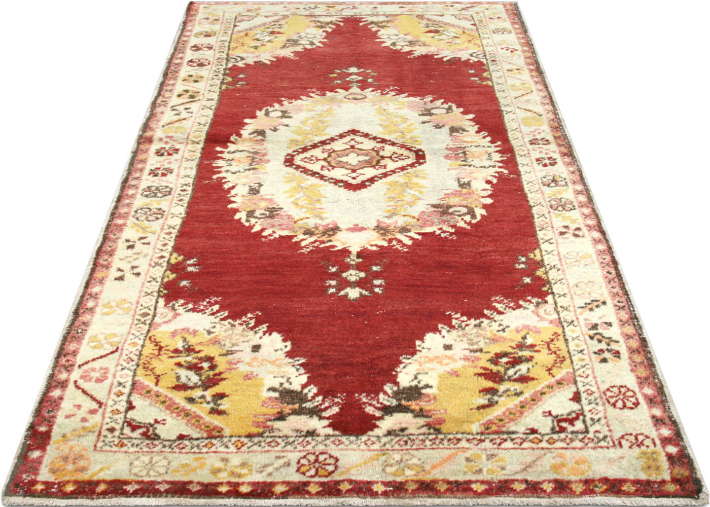 Vintage Turkish Oushak Rug - 3'2" x 6'1"