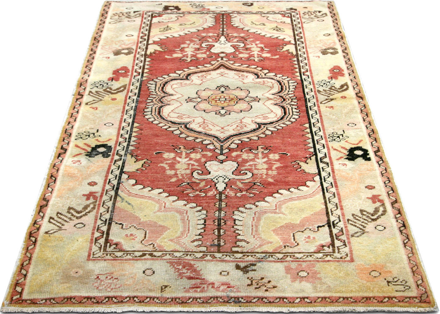 Vintage Turkish Oushak Rug - 3' x 5'4"