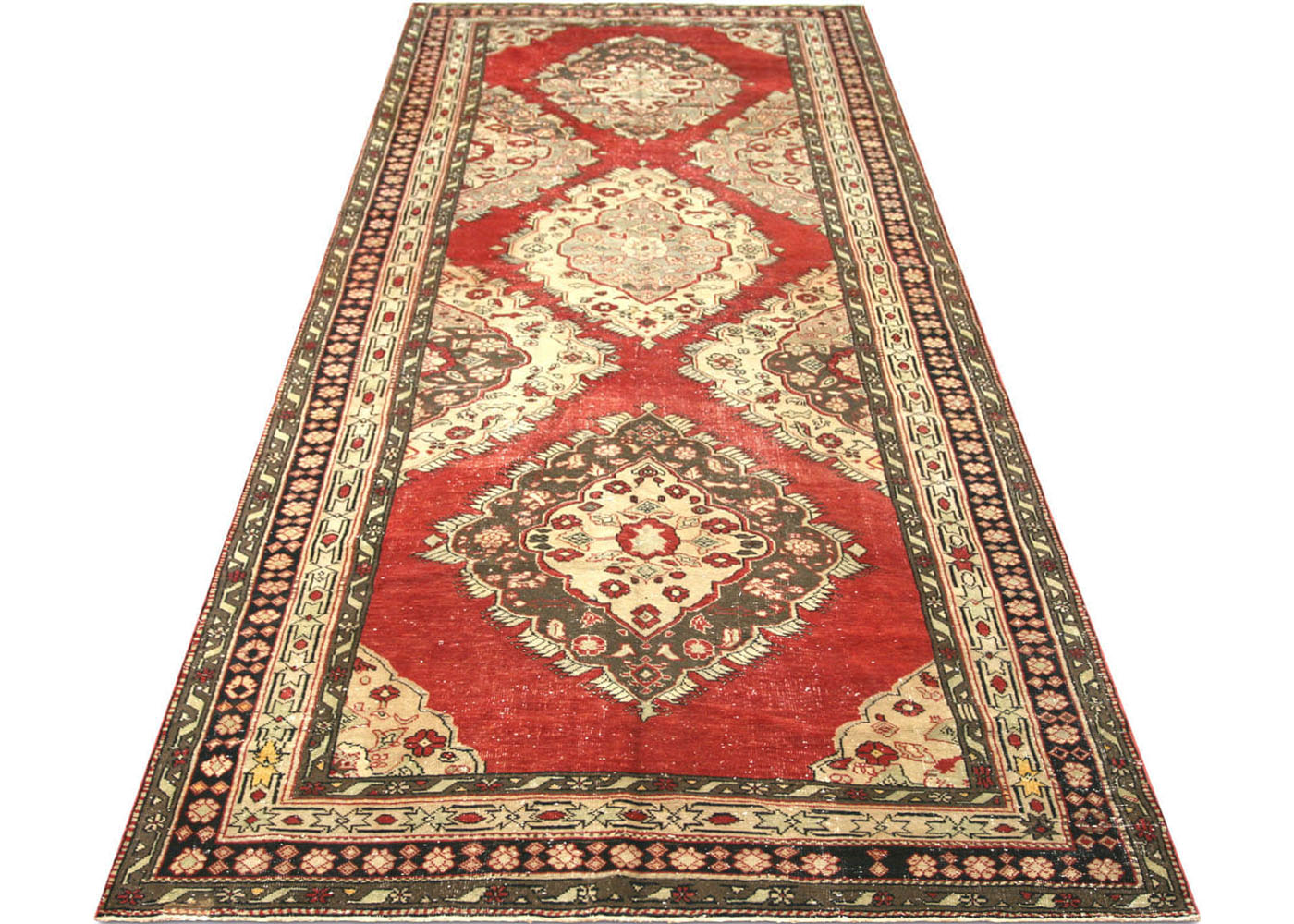 Vintage Turkish Oushak Rug - 5'7" x 14'5"