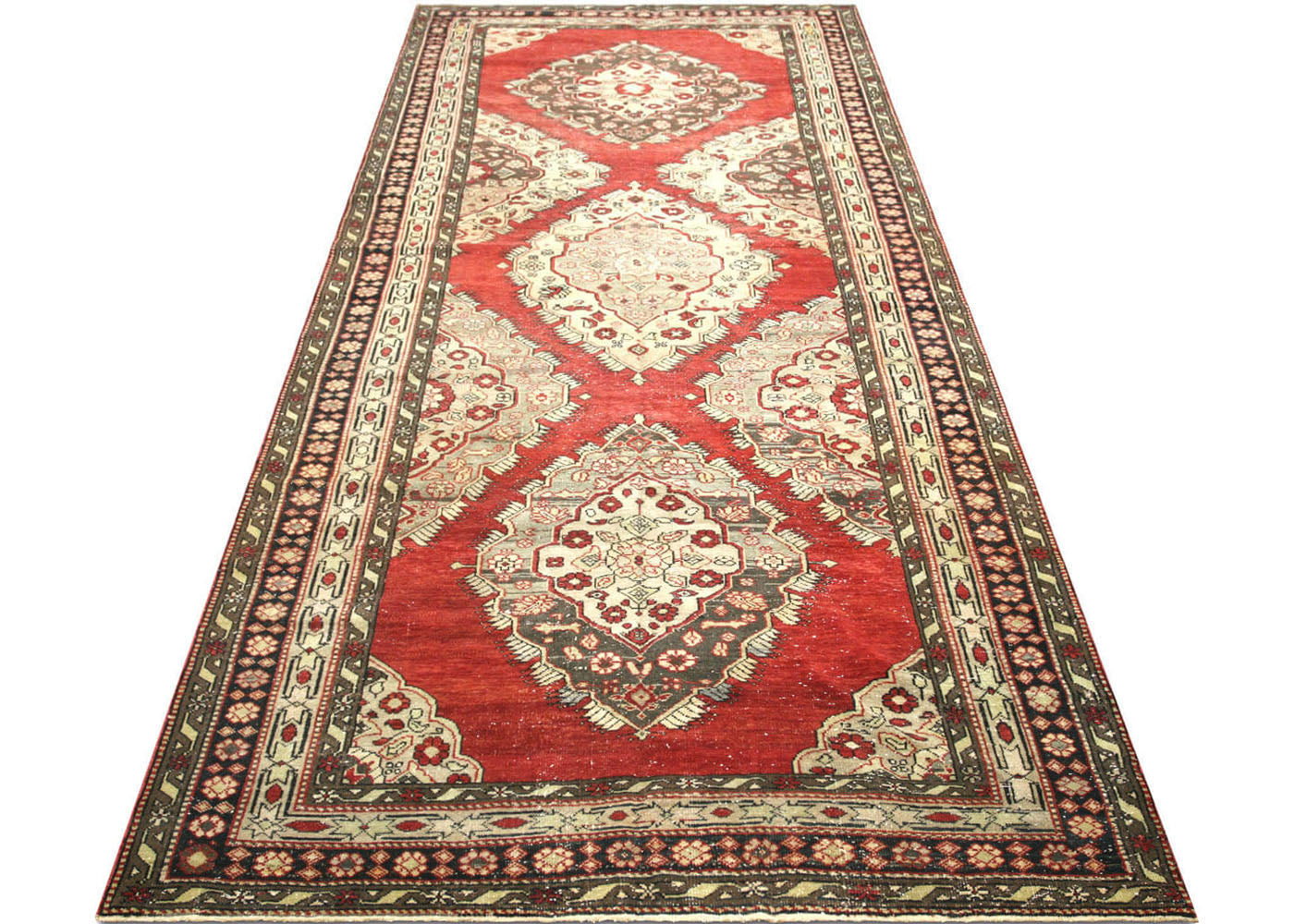 Vintage Turkish Oushak Rug - 5'7" x 14'5"